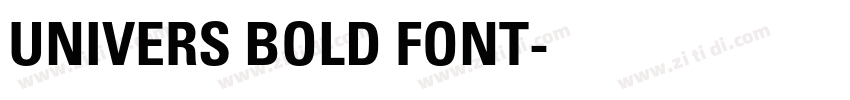 UNIVERS BOLD FONT字体转换